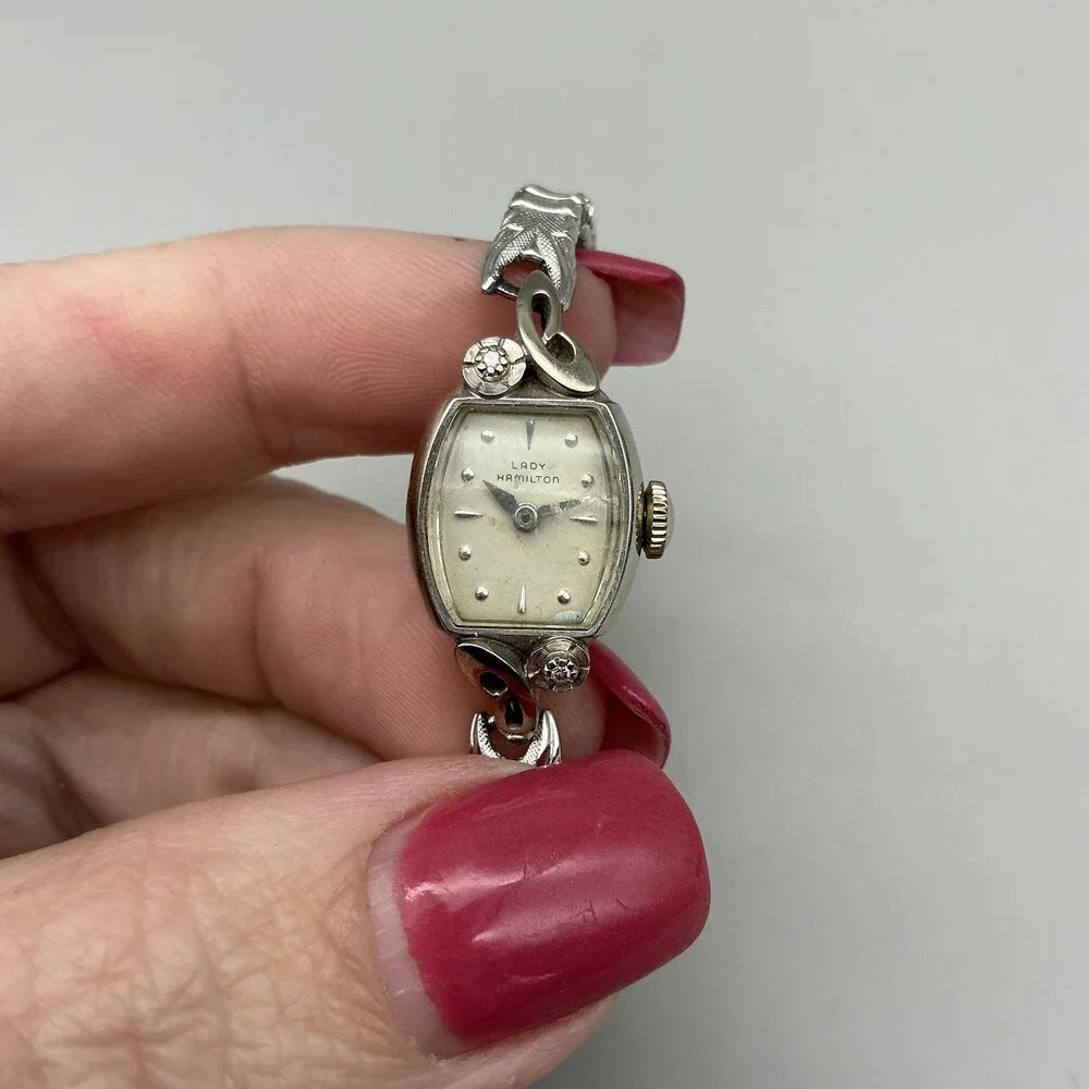Vintage Hamilton Lady Hamilton Womens Watch 14mm 10K Gold Biggs Cocktail Manual
